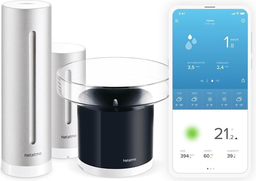 Netatmo Smart Väderstation inkl. Regnvattenmätare