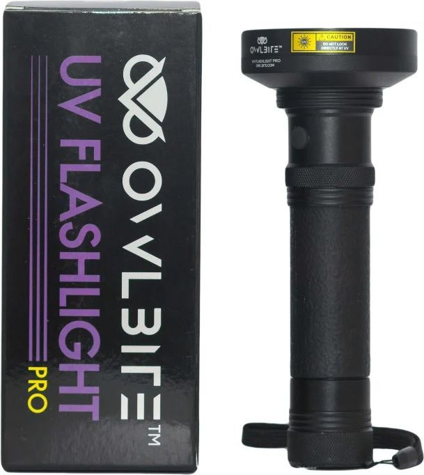 Ravlygte Pro™ fra danske OwlBite®  | Kraftig UV-rav-lygte