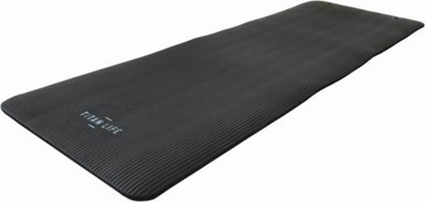 titan life training mat 180 x 60 x1.5 cm black