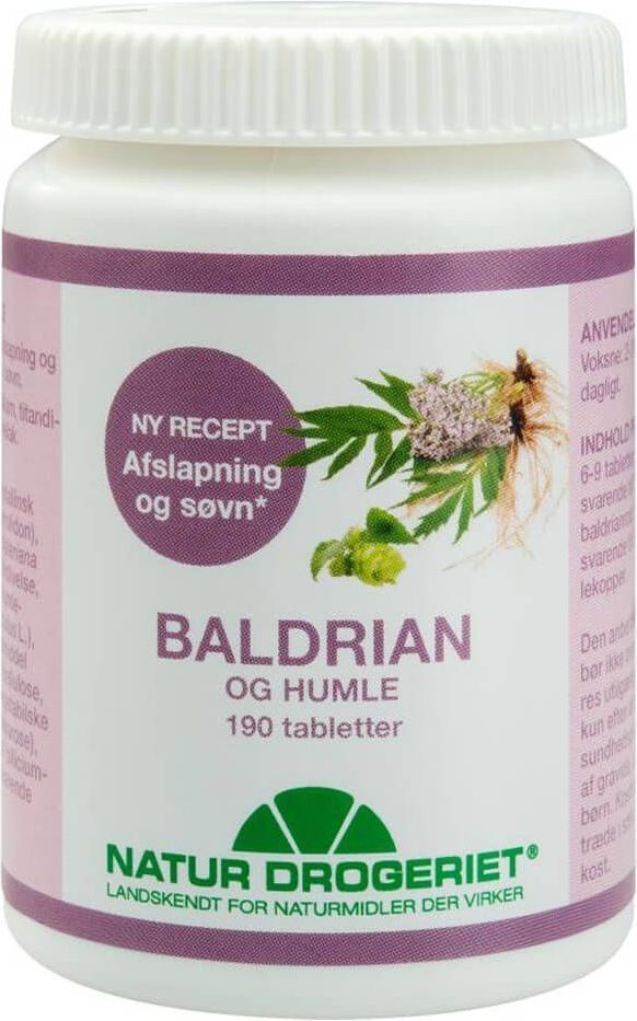 Natur Drogeriet Baldrian Og Humle   190 stk.