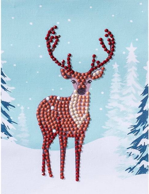 Panduro Hobby Diamond Painting 12 x 16 cm Stort Motiv Med Regnbuefarvede Roser