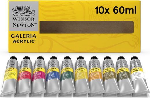 Winsor & Newton Galeria Acrylic Tube Set 10x60ml
