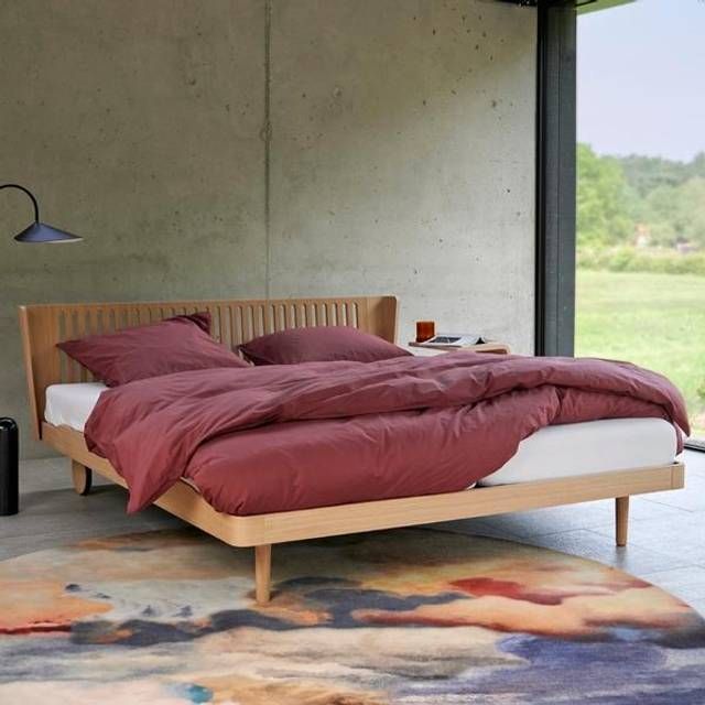 Auping Noa sengeramme - Balanced Oak - 120 x 210 cm. - med hjul