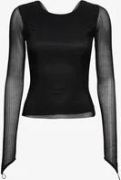 MESHA GLITTER - Bluse - black