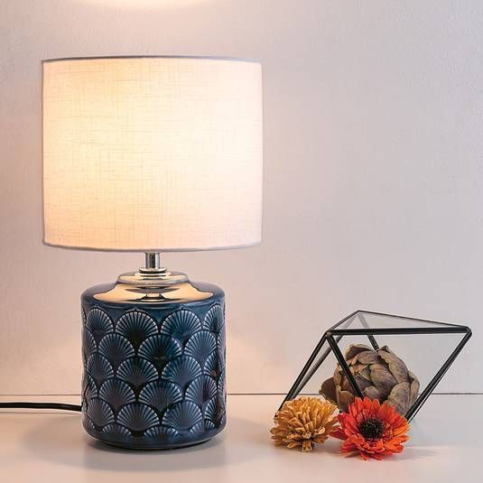 Pauleen Glowing Midnight Hvid/Blå Bordlampe