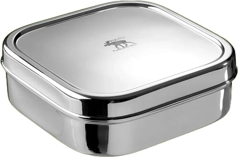 Pulito PureLunchBox Madkasse - Rustfrit Stål - Kvadrat