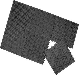 probuilder skumgulv sort/antracit 40x40 cm 6 stk.