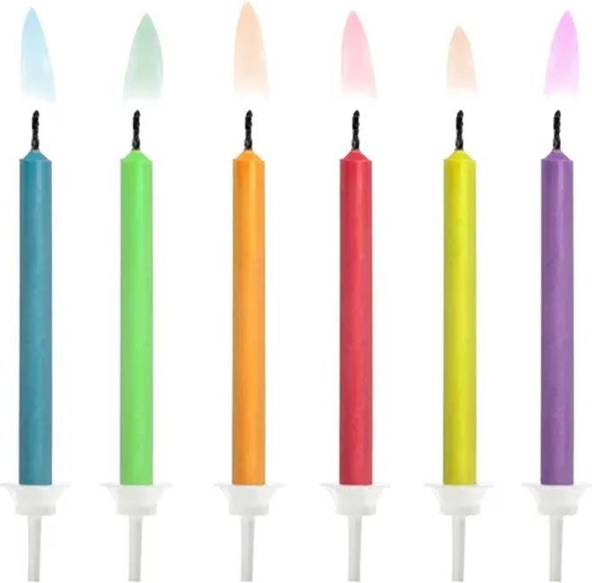 PartyDeco Decor Birthday Candles 6-pack