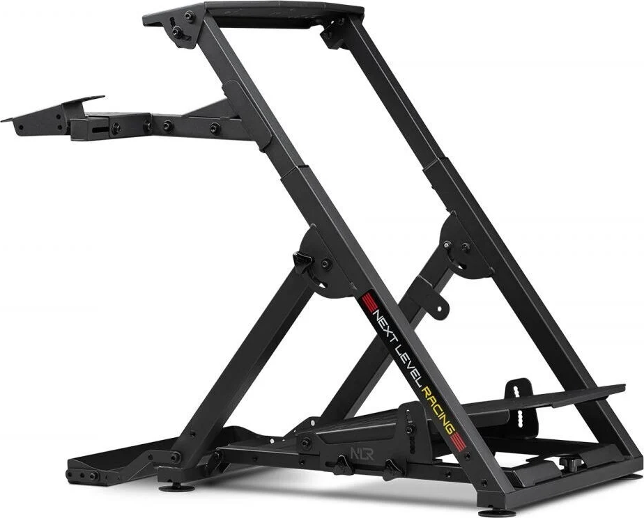 next level racing wheel stand 2.0 gaming stol hjul / pedaler stand - karbon stål - op til 150 kg