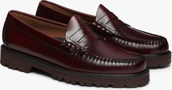 g.h bass weejun 90 larson penny loafers wine leather