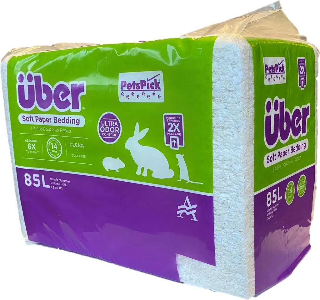 über - blødt papirstrøelse 85 l hvid