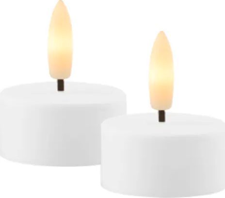 Sirius Sille Genopladelig fyrfadslys LED-lys 2.2cm 2stk