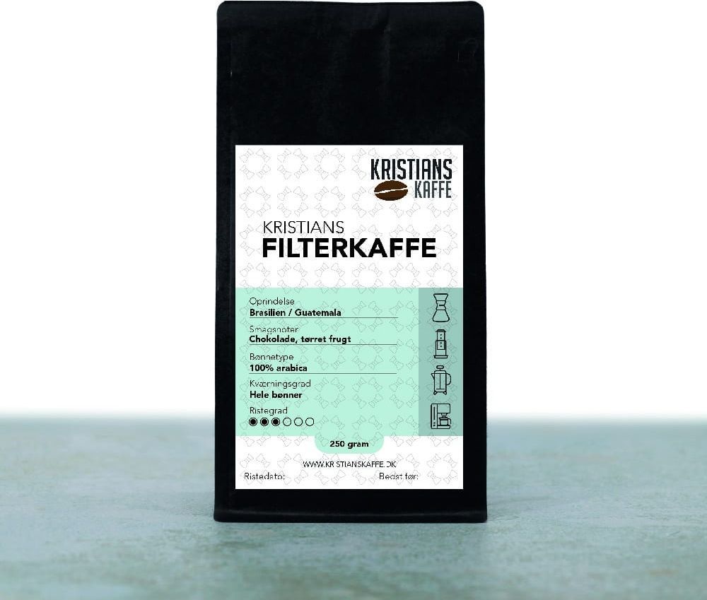 Kristians Kaffe Filterkaffe 1000 Gram Kværnet