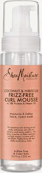 moisture coconut & hibiscus frizz-free curl mousse