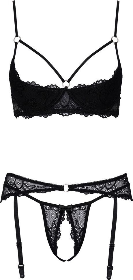 cottelli lingerie half cup blonde bh sæt