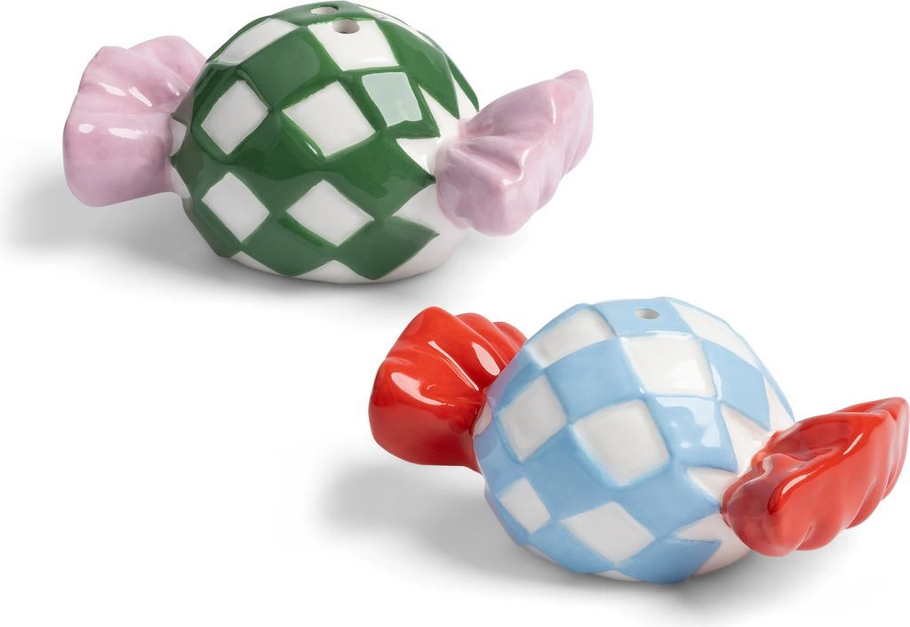 Klevering Salt & Peppar Candy Check Saltkvarn, Pepparkvarn