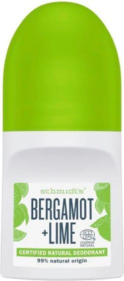 schmidt's roll-on deodorant 50 ml | bergamot & lime