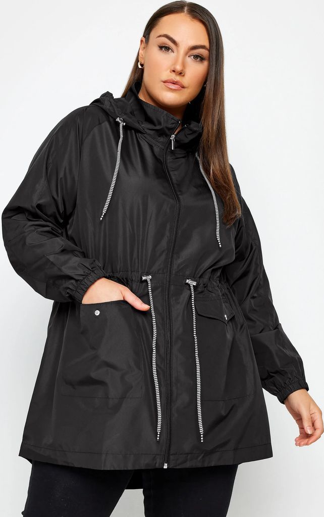 Yours Lightweight Parka Jacket - Black