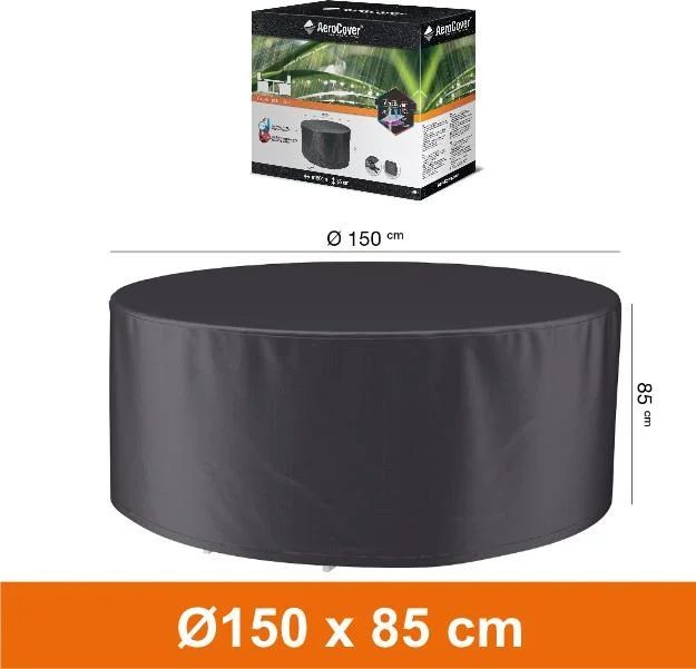 rundt overtræk til havemøbler ø150 x 85 cm