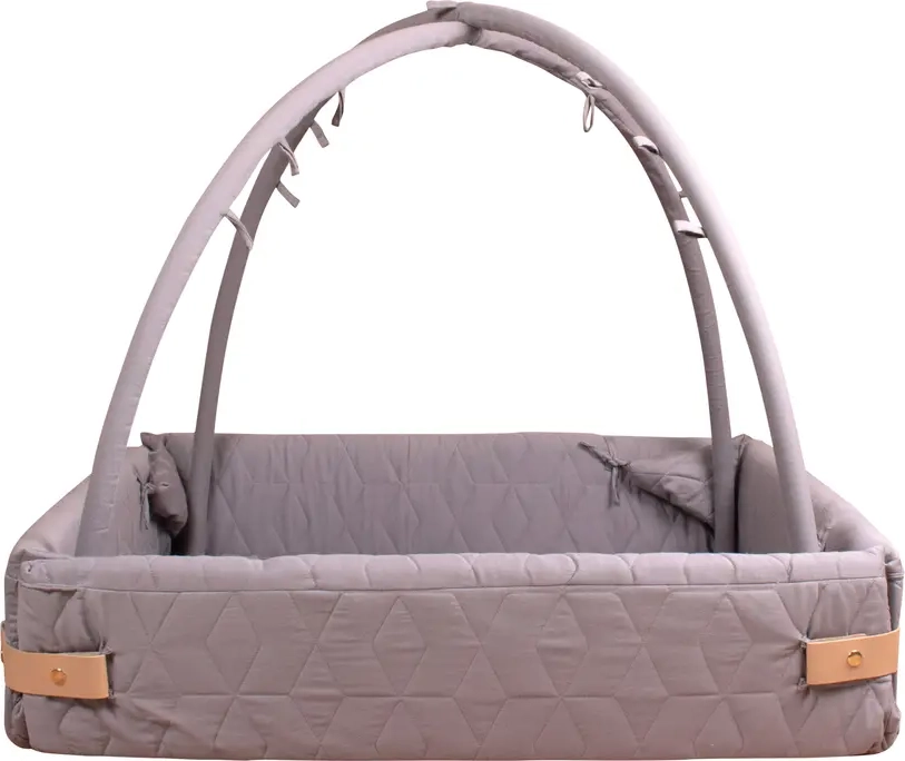 filibabba activity nest - soft quilt dark grey