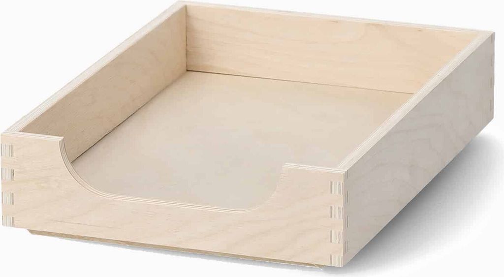 Zeller Bianca Brevbakke i Birketræ 23cm x 32cm x 7cm Opbevaringsboks