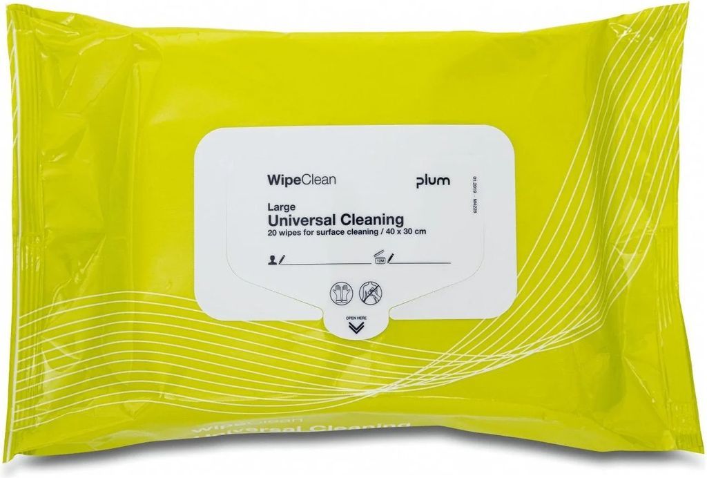 Plum WipeClean Universal Overfladedesinfektion Large 20 stk