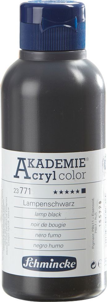 Schmincke Akrylfarve 250 ml Lamp black