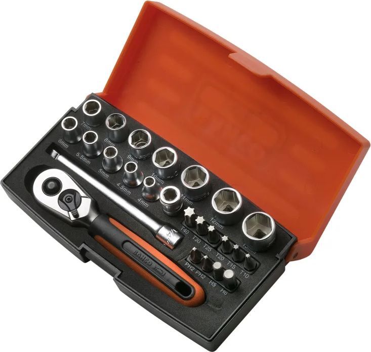 bahco sl25 1/4" mini topnøglesæt - 25 dele