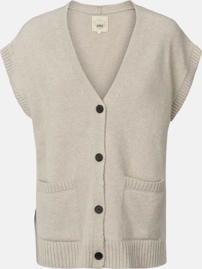 Thea Lambswool Vest GOTS 243975 - island fossil