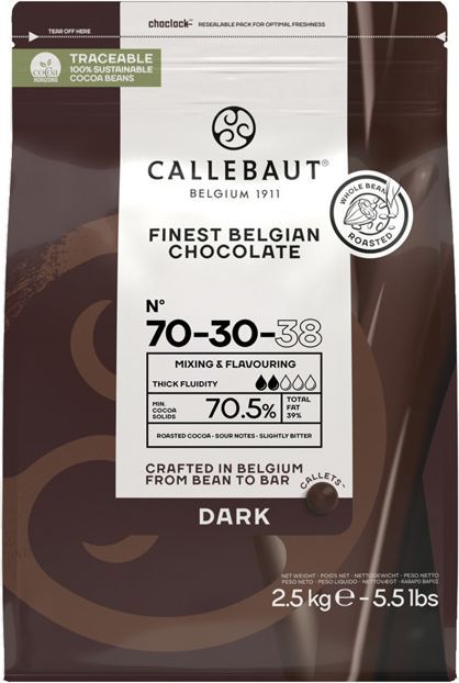 Callebaut Mørk Chokolade 70% 2,5 kg