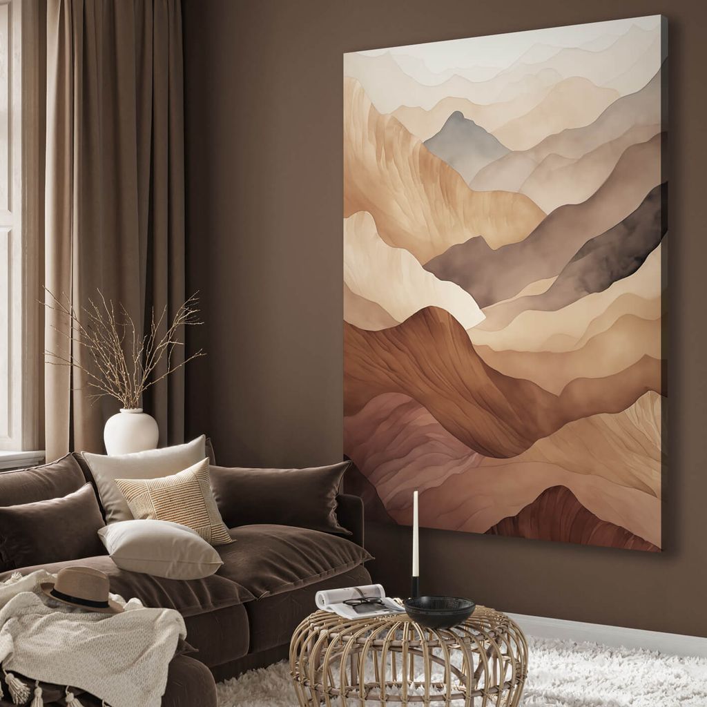 Lærredsprint - Golden Horizons - | Canvasbutik.dk