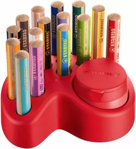 STABILO Woody 3 in 1, Flerfarvet, 15 stk