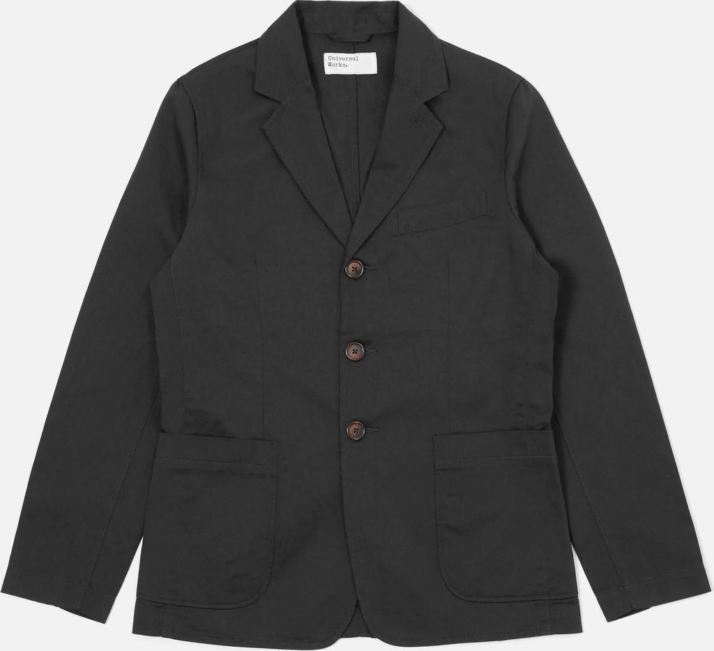 Universal Works London Jacket in Black Twill