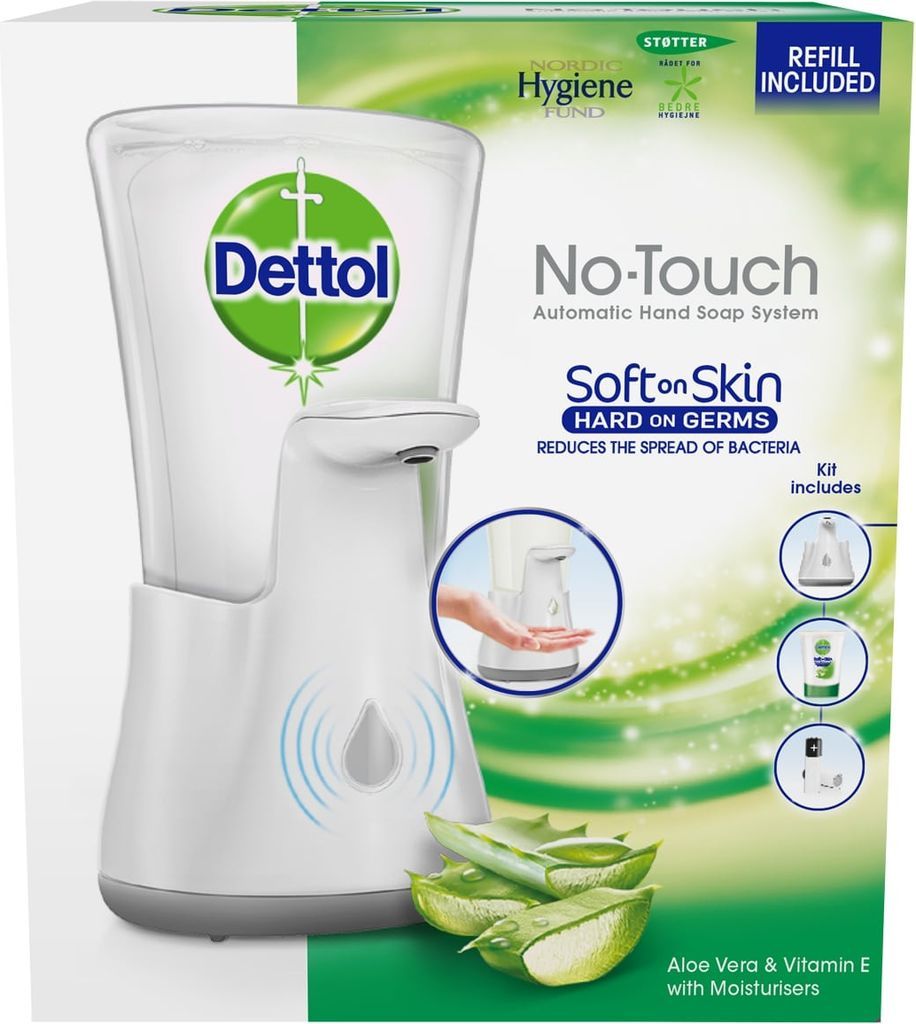 Dettol No Touch Soap Starter Kit Aloe Vera 250ml