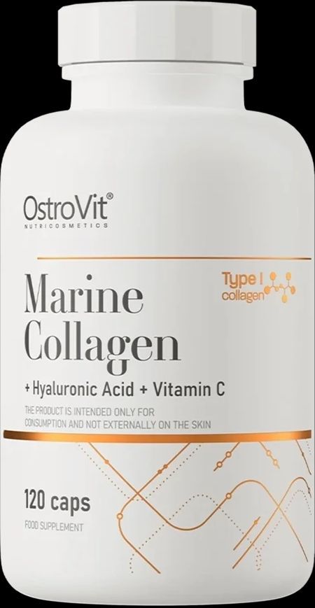 OstroVit Marine Collagen Type1 + Hyaluronic Acid + Vitamin C 120 stk