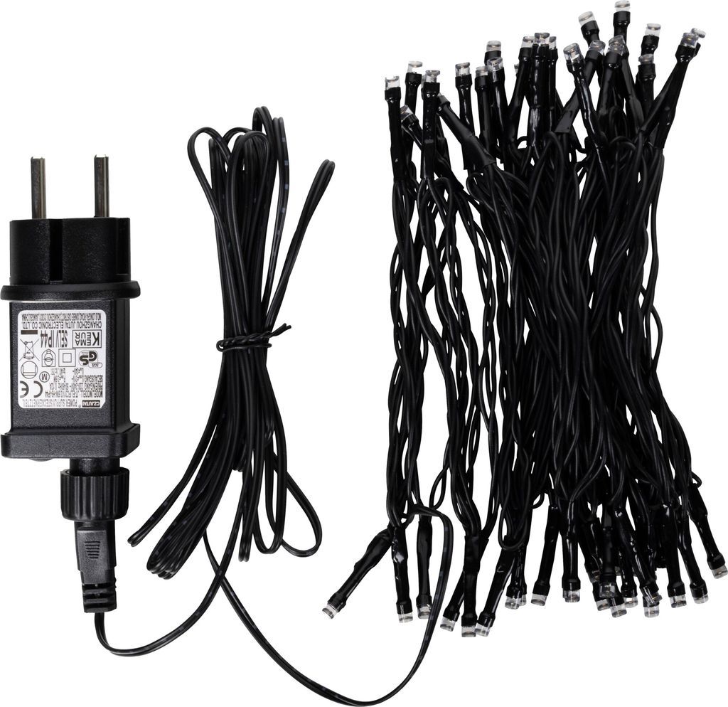 Nordic Season EK20624100 Black Lyskæde 50 Pærer