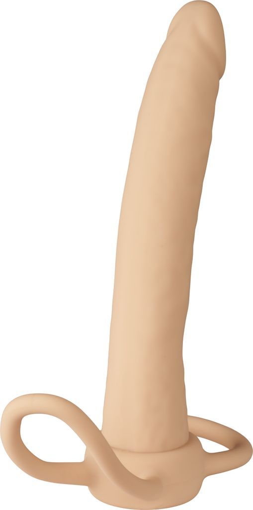 Willie City Strap-On Dual Dildo 15,3 cm Nude