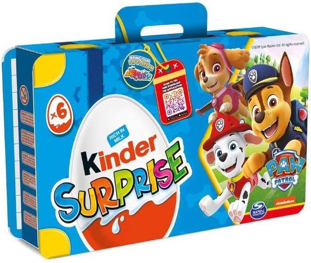 Kinder Surprise Paw Patrol im Koffer mit Spielzeugen 120g