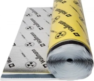 wallmann radonspærre gulvunderlag no noise 2mm 15m²/rl