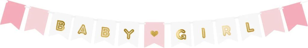 PartyDeco Garlands Baby Girl