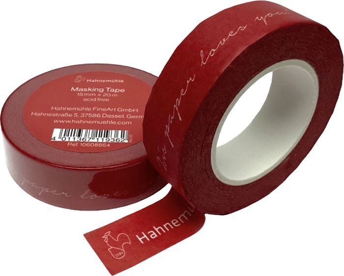 Hahnemuhle Fine Art Masking Tape, rød maskeringstape tekst 20