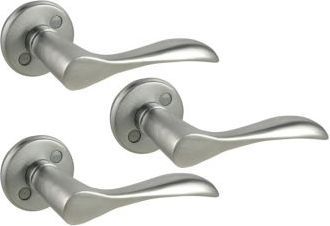 Ruko dørgreb Residenz 14010 krom blank 2stk