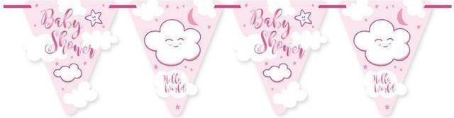 Folat Pink Baby Shower Girl Bunting 6m