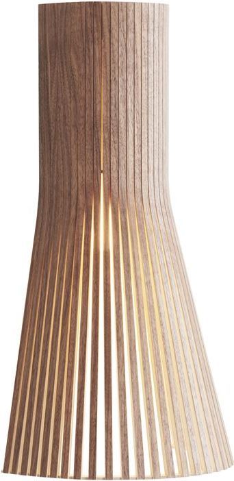 secto design 4231 small væglampe h: 45 cm - valnød