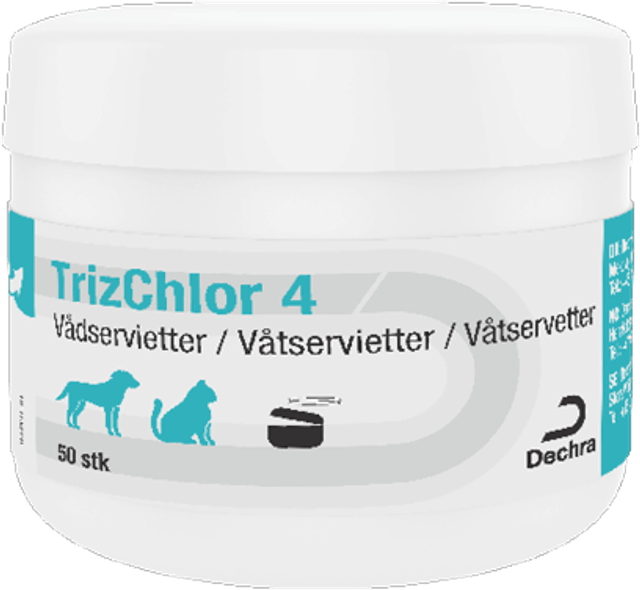 våtservetter trizchlor4 wet wipes 50 st