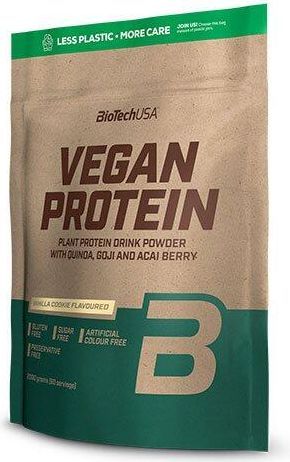 BioTech Vegan Protein pulver Vanilla Cookies, 500g.