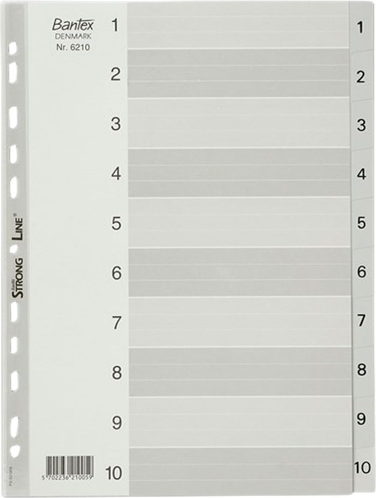 Bantex register 1-10