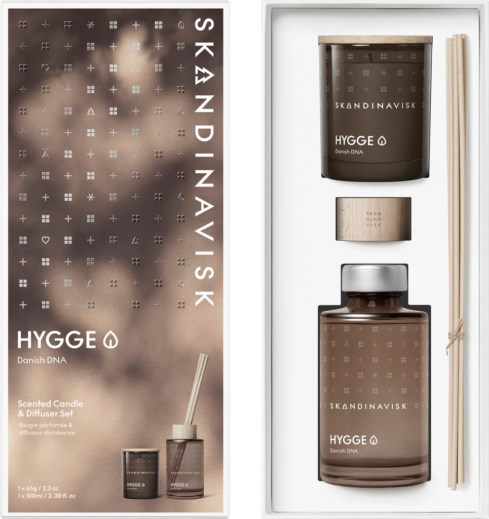 Skandinavisk - HYGGE Scented Candle & Diffuser Set - Brun