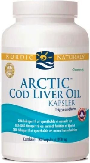Nordic Naturals Arctic Cod Liver Oil, 180kap.