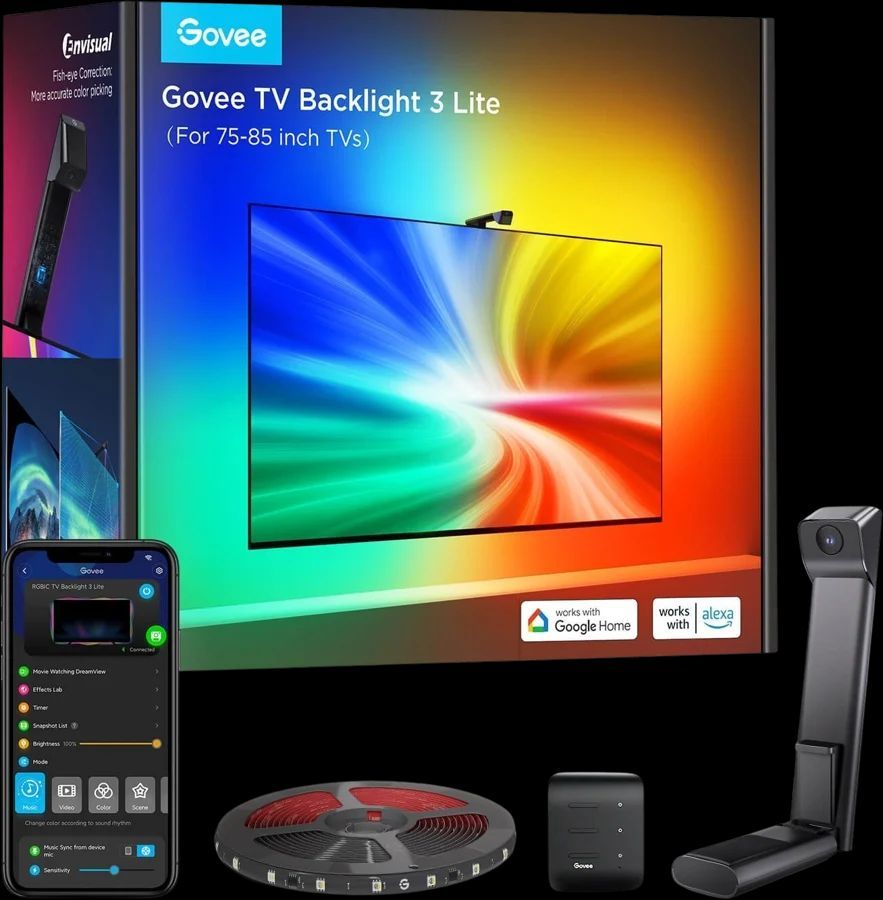 Govee WiFi Smart TV Backlight 3 Lite LED Lysstrips (55-65tm)